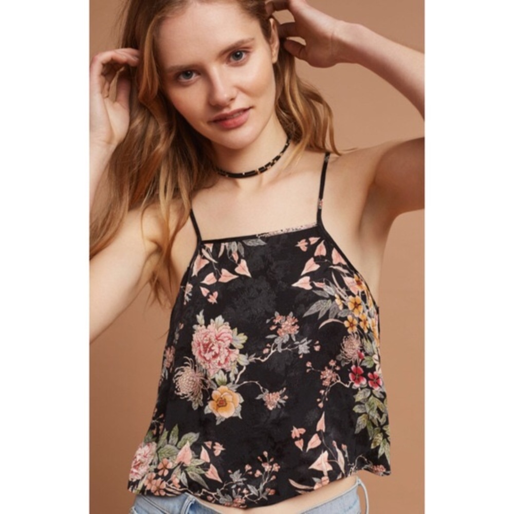 Anthropologie Maeve Blooming Floral Cami NWT sz 0